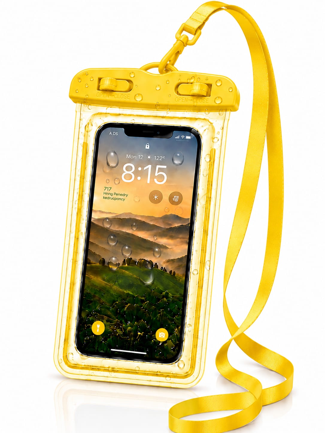 Waterproof Mobile Pouch for Phone with Lanyard | Universal Waterproof Case | Touch Screen Compatible | Rain, Swimming, Beach, Travel & Bike Riding